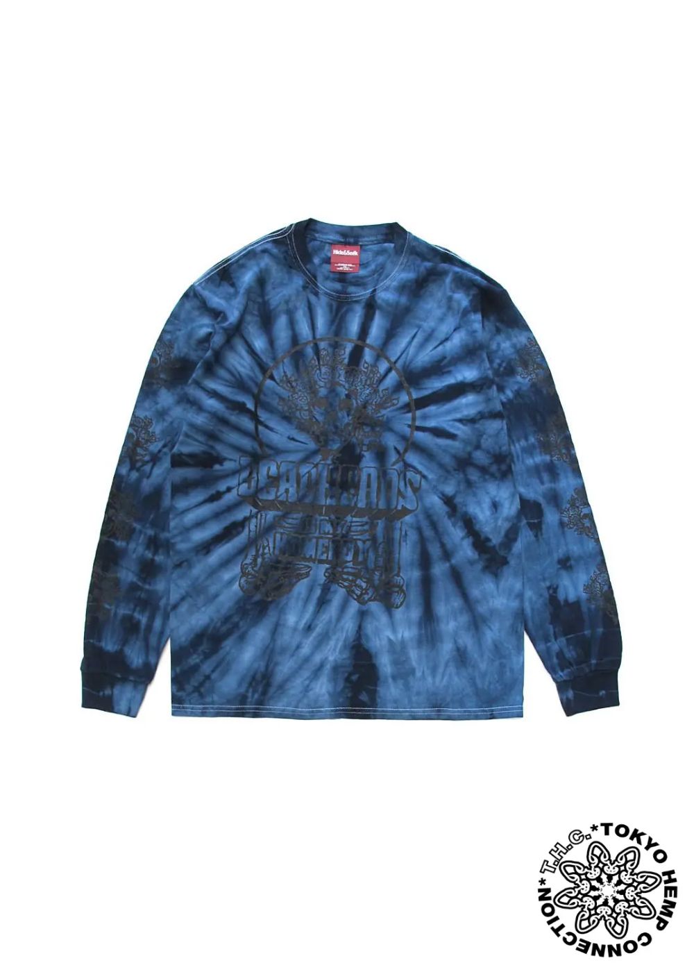 ×THC L/S TEE (TIE DYE NAVY) / TOKYO HEMP CONNECTION コラボタイダイ染めロンT