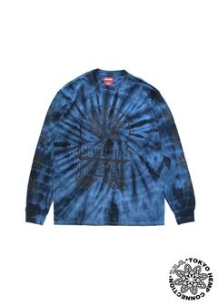 ×THC L/S TEE (TIE DYE NAVY) / TOKYO HEMP CONNECTION コラボタイダイ染めロンT