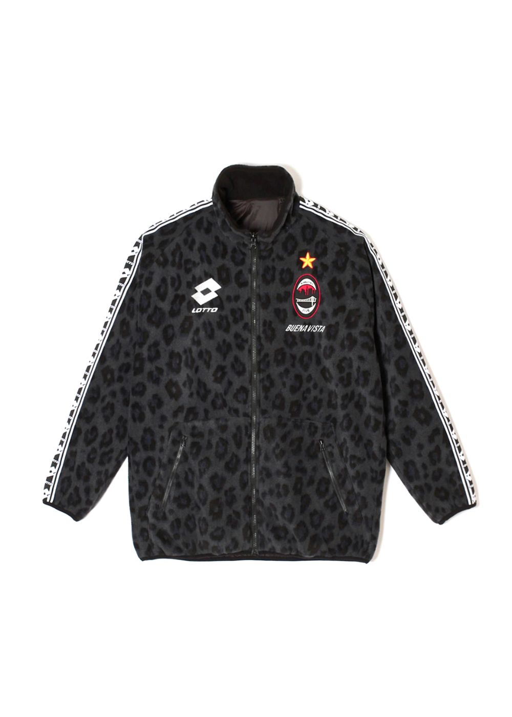 【LOTTO × BUENA VISTA】Boa fleece jacket (GRAY) / ロット コラボ セットアップ フリース ジャケット