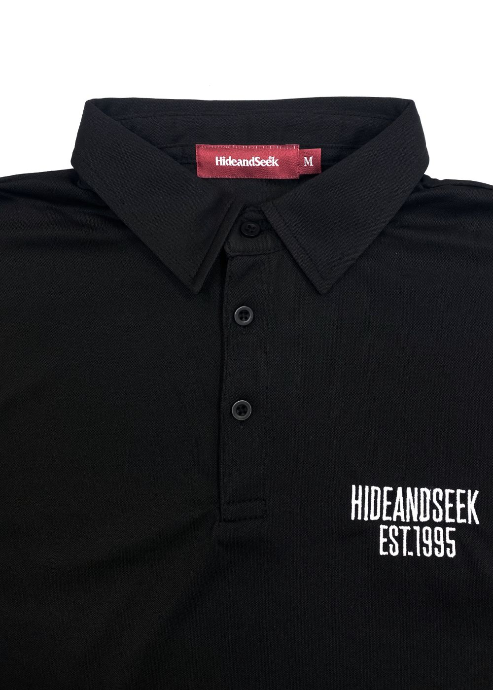 1995 Polo Shirt (BLACK) / ロゴ刺繍 ポロシャツ