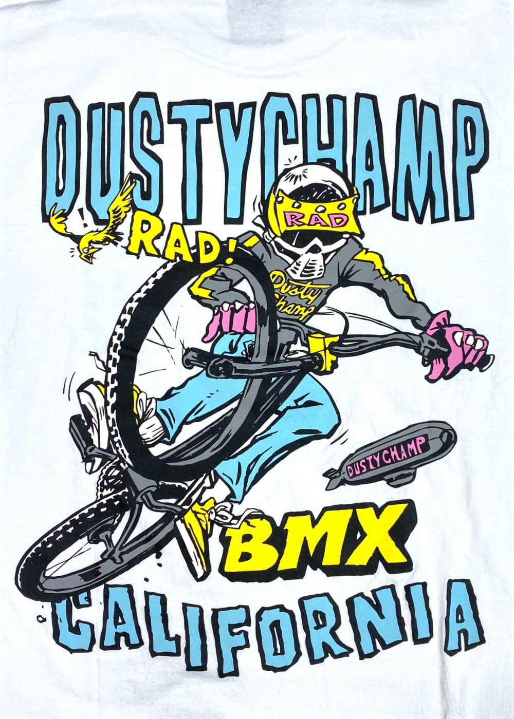 【ラスト1点】DUSTYCHAMP × DamianFulton L/S TEE (WHITE) / ダスティーチャンプ × ダミアンフルトン コラボ ロングスリーブ Tシャツ