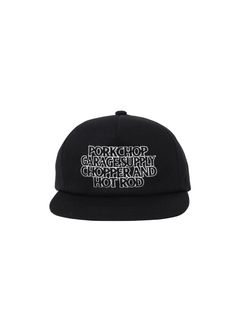 C&H LOGO COTTON CAP (BLACK) / ロゴ 刺繍 キャップ