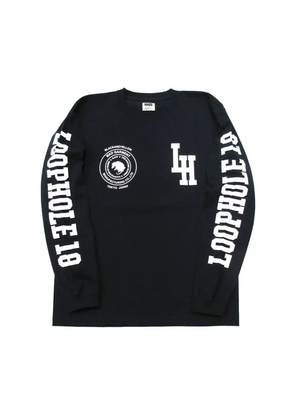 LOOPHOLE 18th ANNIVERSARY L/S TEE (BLACK) / ループホール18周年記念 L/S T