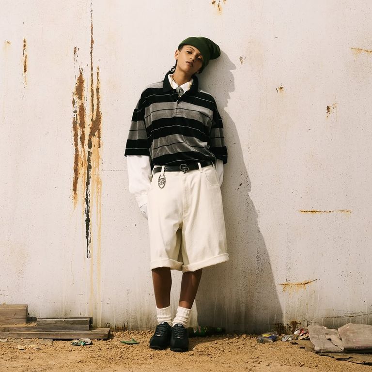 COOTIE PRODUCTIONS - 【ラスト1点】Velour Border S/S Polo (BLACK 