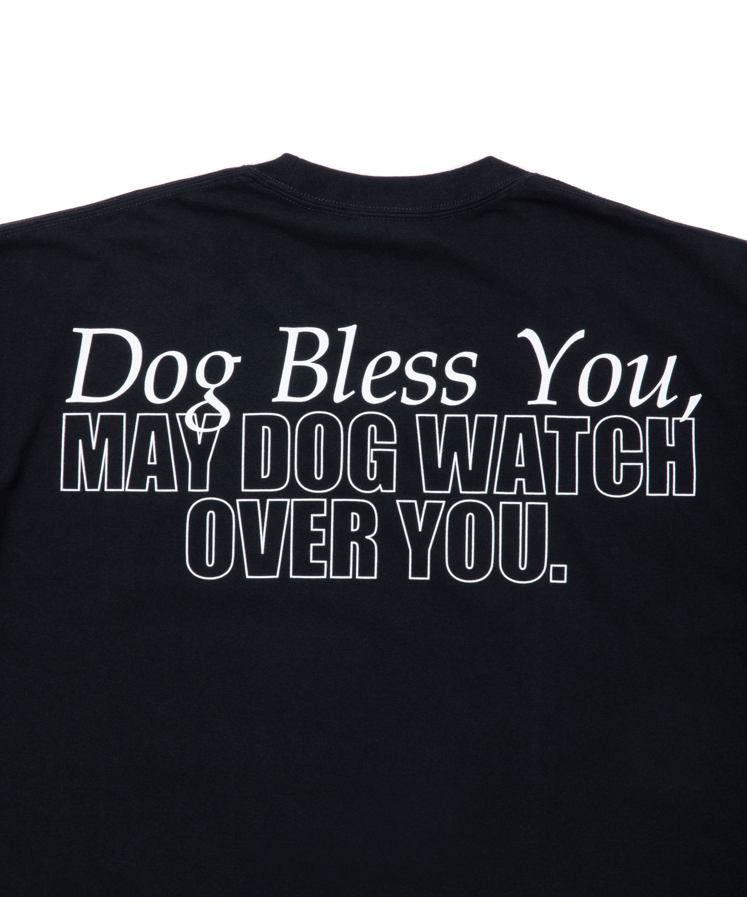 DOG PHOTO TEE (BLACK) / フォト プリント Tシャツ