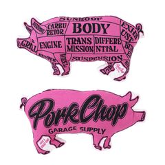 PORK CUSHION (PINK/BLACK) / ポーククッション