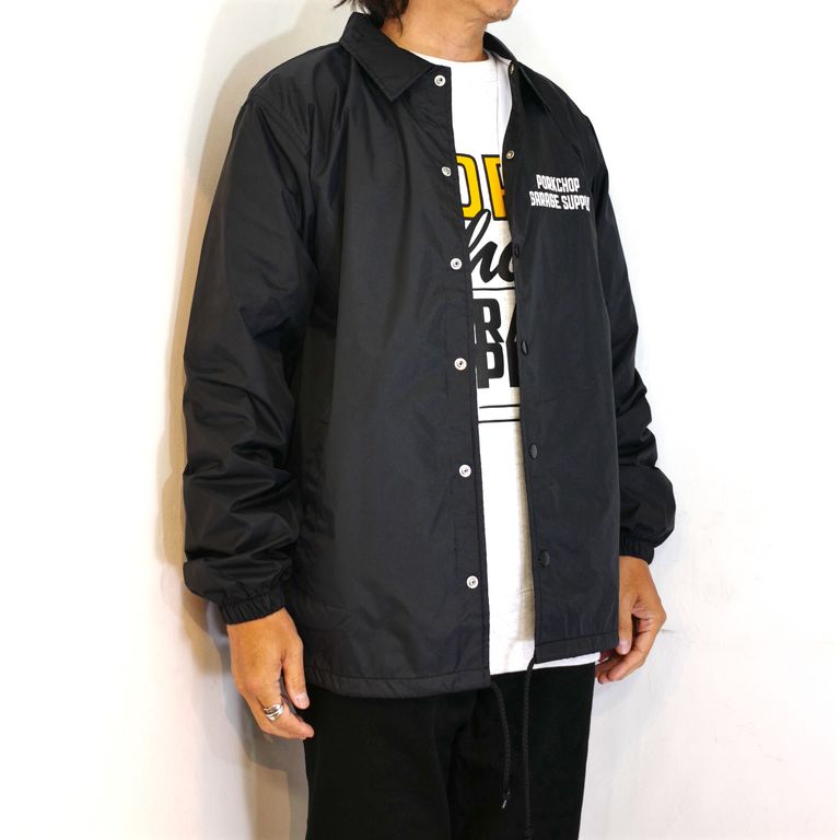 PORKCHOP GARAGE SUPPLY - BAR&SHIELD COACH JKT (BLACK) / バー  