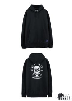 【ラスト1点】×MASSES HOODED SKULL WRENCH (BLACK) / マシス コラボレーション スウェット パーカー