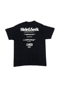 HideandSeek x “H&S DEALER” 30th S/S Tee (BLACK) / ハイドアンドシーク 30周年記念 ディーラー コラボ Tシャツ
