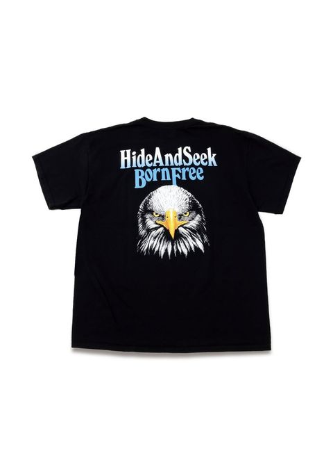 EAGLE S/S TEE (BACK) (BLACK) / イーグル プリントTee (バック)