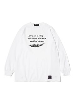 PRINT L/S TEE (×MASSES) (WHITE) / マシス コラボレーション プリントロンT