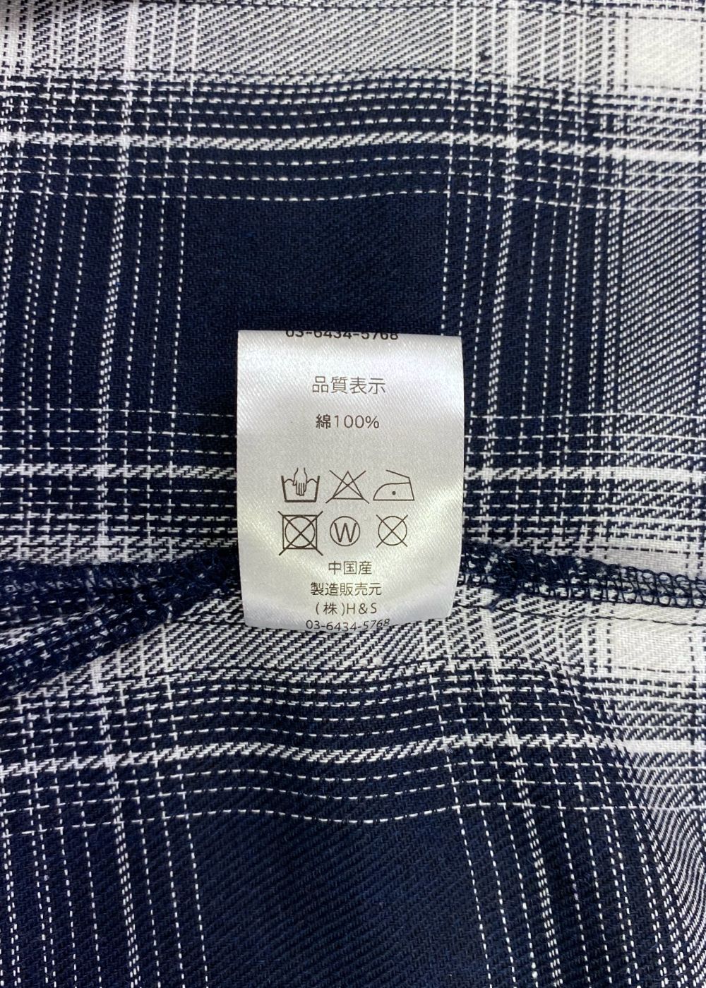 Ombre Check L/S Shirt (BLUE) / オンブレ チェック シャツ