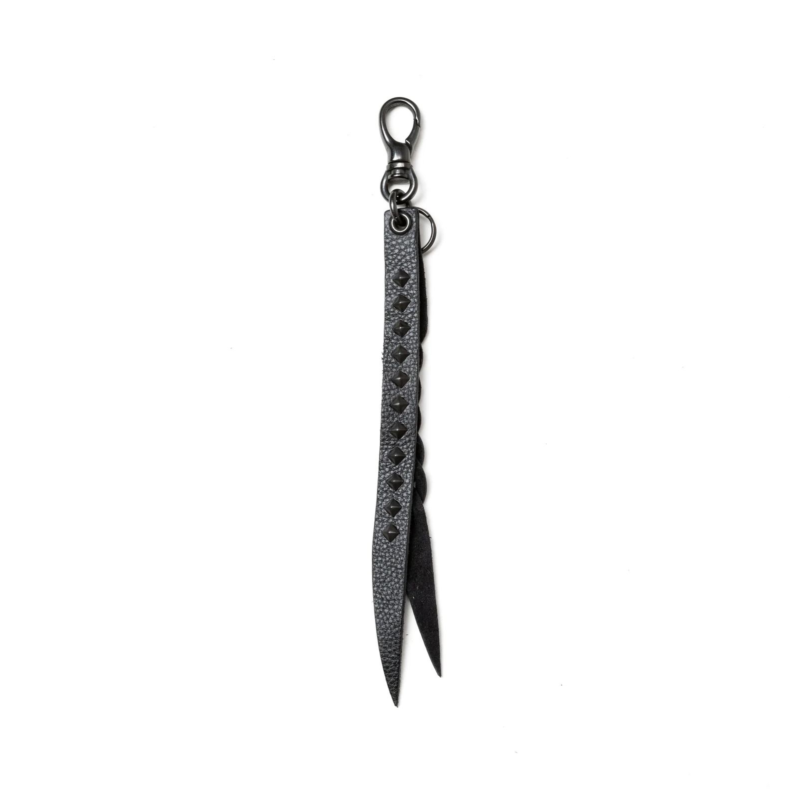 CALEE STUDS LEATHER KEY RING - FLOATER