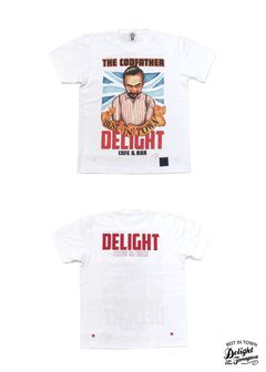 PRINT S/S TEE (WHITE) / CAFE&BAR DELIGHT コラボT