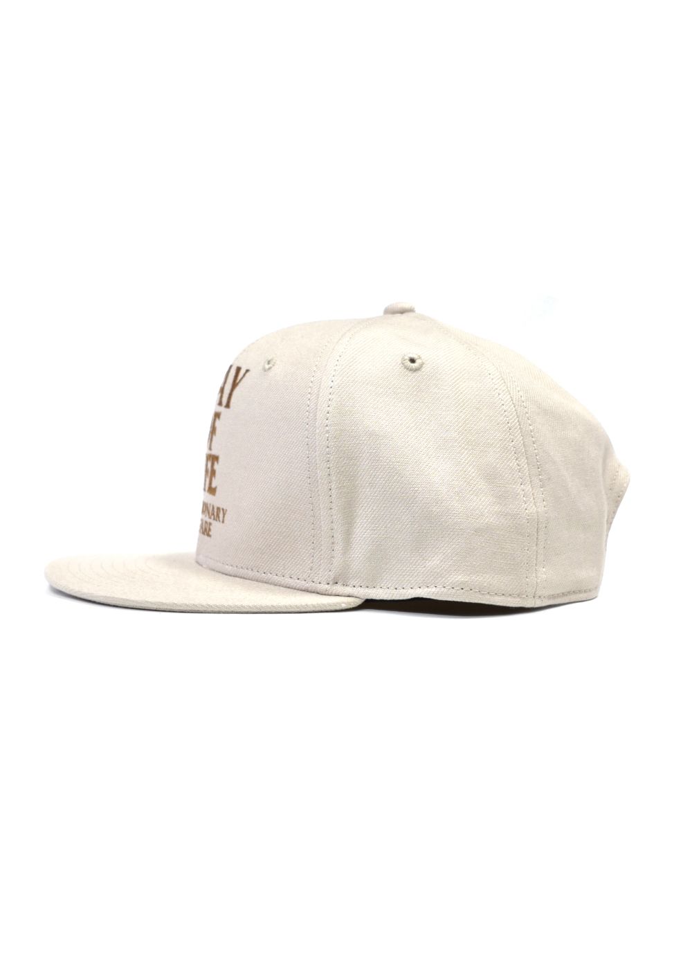 RATS - EMBROIDERY CAP "WAY OF LIFE" (BEIGE) / ロゴ刺繍ベースボール