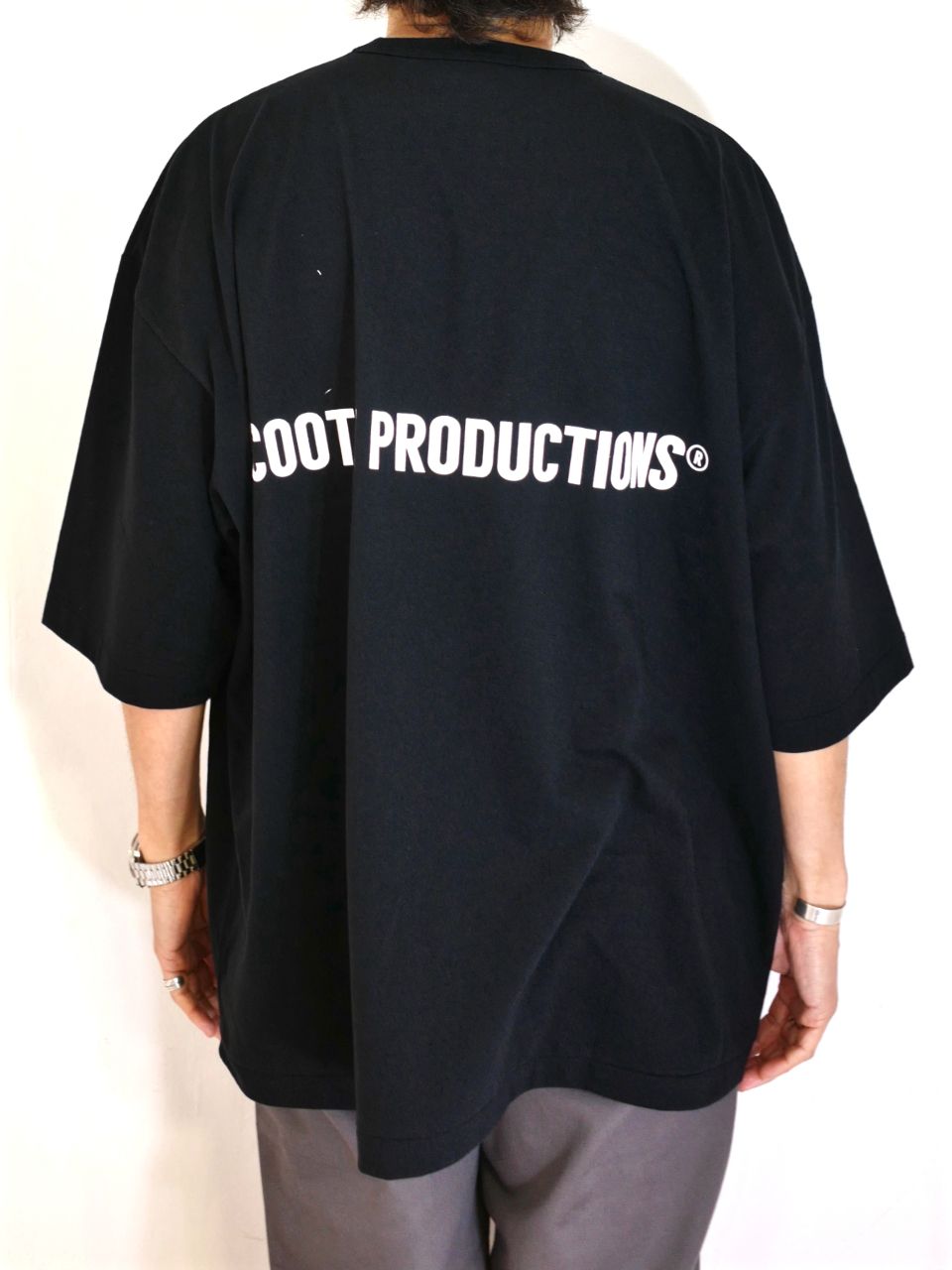 COOTIE PRODUCTIONS - Print Oversized S/S Tee (BLACK) / ロゴ