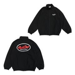 OVAL LOGO NYLON JACKET  (BLACK) / オーバルロゴ ナイロン ジャケット。
