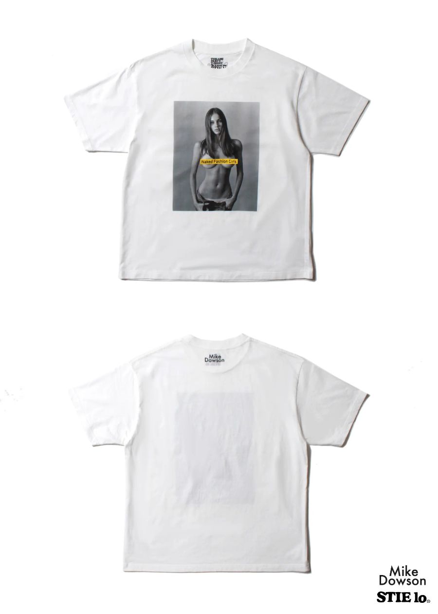 Stie-lo × Mike Dowson T-SH (WHITE) / ×スティーロ×マイク・ドーソン コラボフォトT