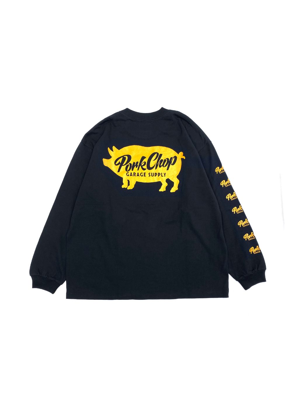 SCRIPT PORK L/S TEE (BLACK) / スクリプト ロゴ L/S Tシャツ