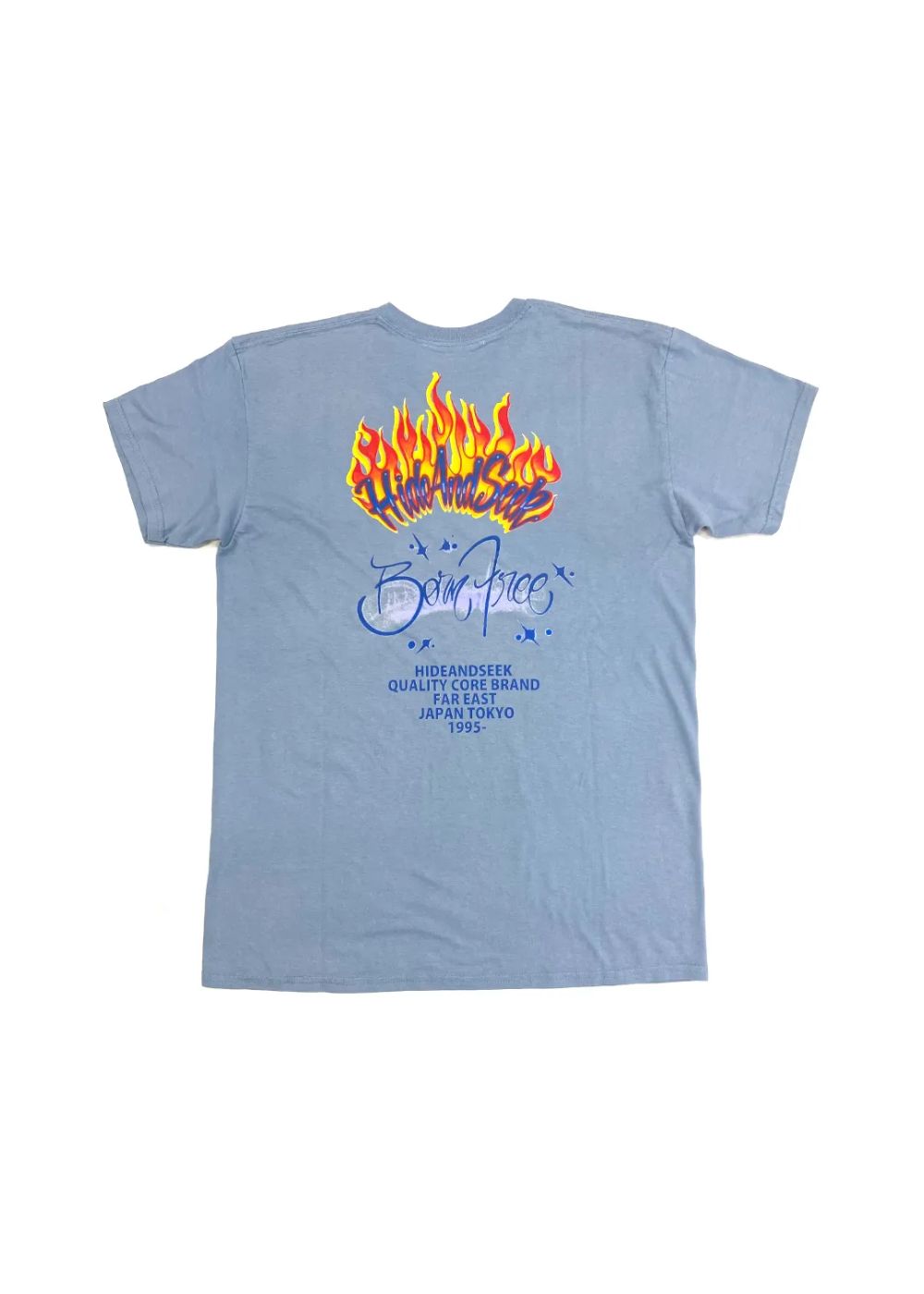 Flame S/S Tee (SAX) / フレイム プリントTee