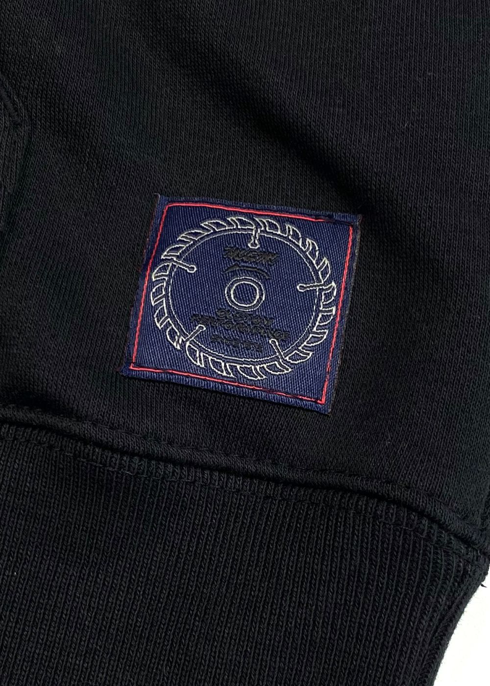 PULL OVER PARKA (BLACK) / ロゴ プリント スウェットパーカー
