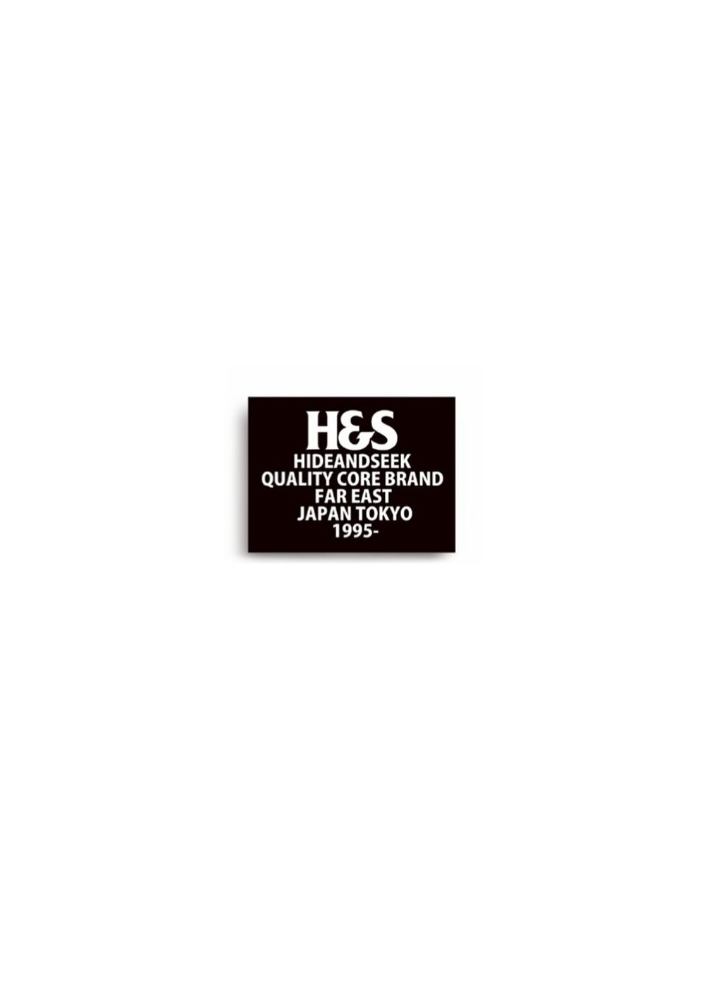 H&S STICKER (M) (BLACK) / ロゴステッカー (Mサイズ)