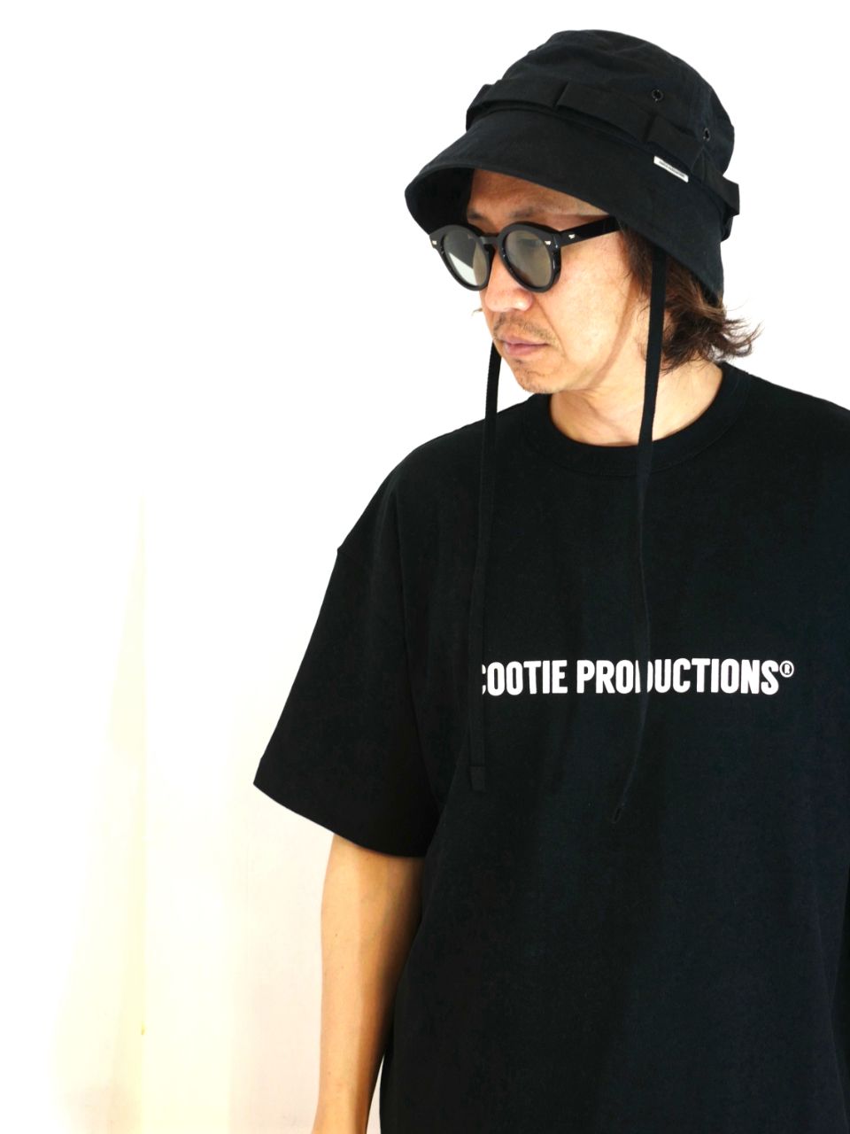COOTIE PRODUCTIONS - Raza Round Glasses (BLACK×LIGHT GREEN
