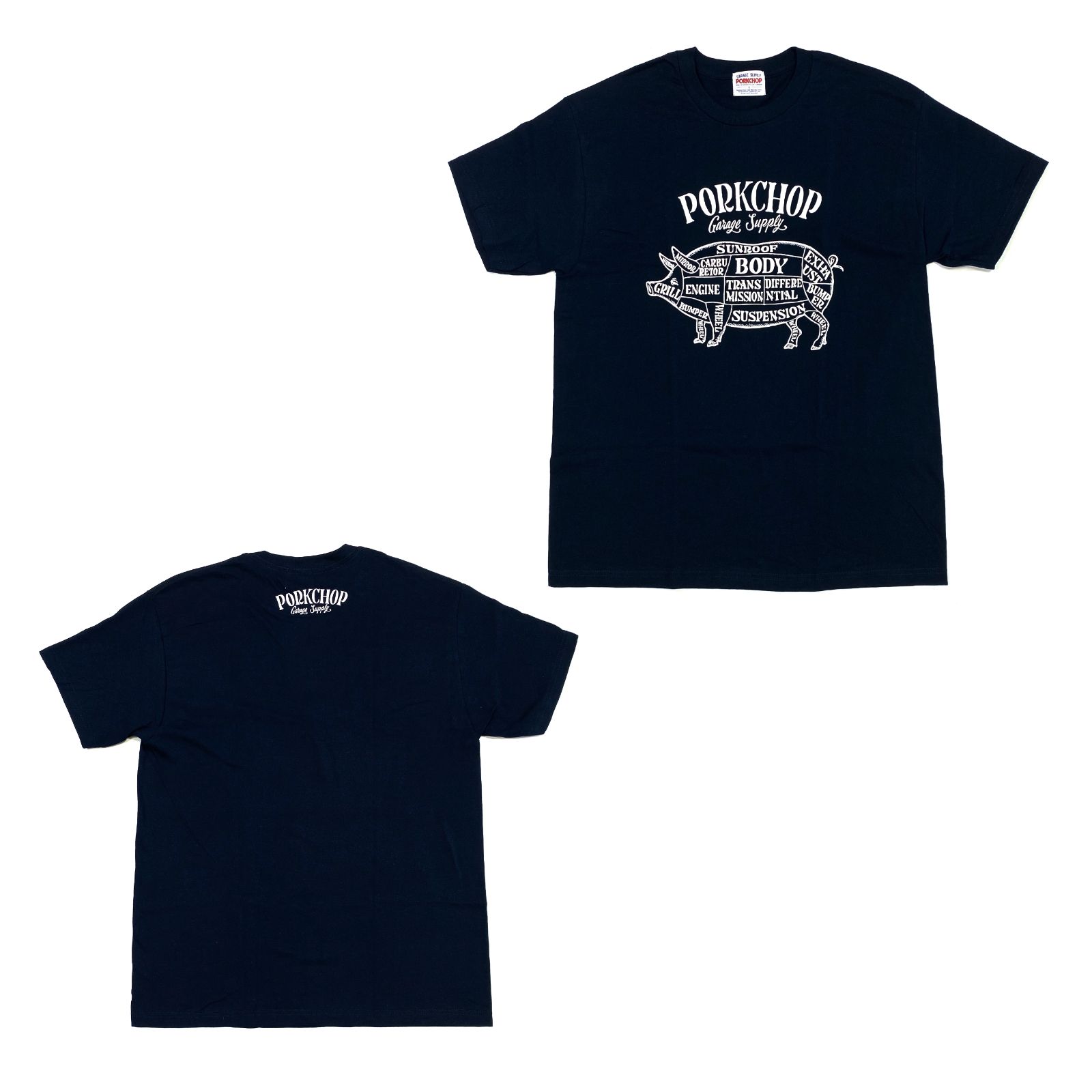 PORKCHOP GARAGE SUPPLY - PORK FRONT TEE 25 (BURGUNDY