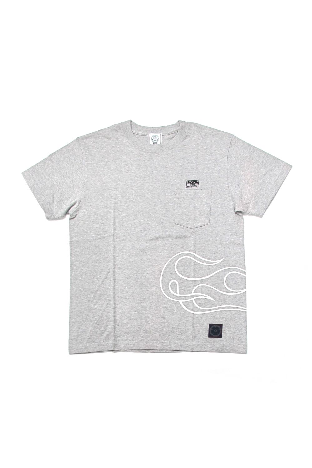 PRINT S/S TEE (GRAY) / アンライバルド コラボT