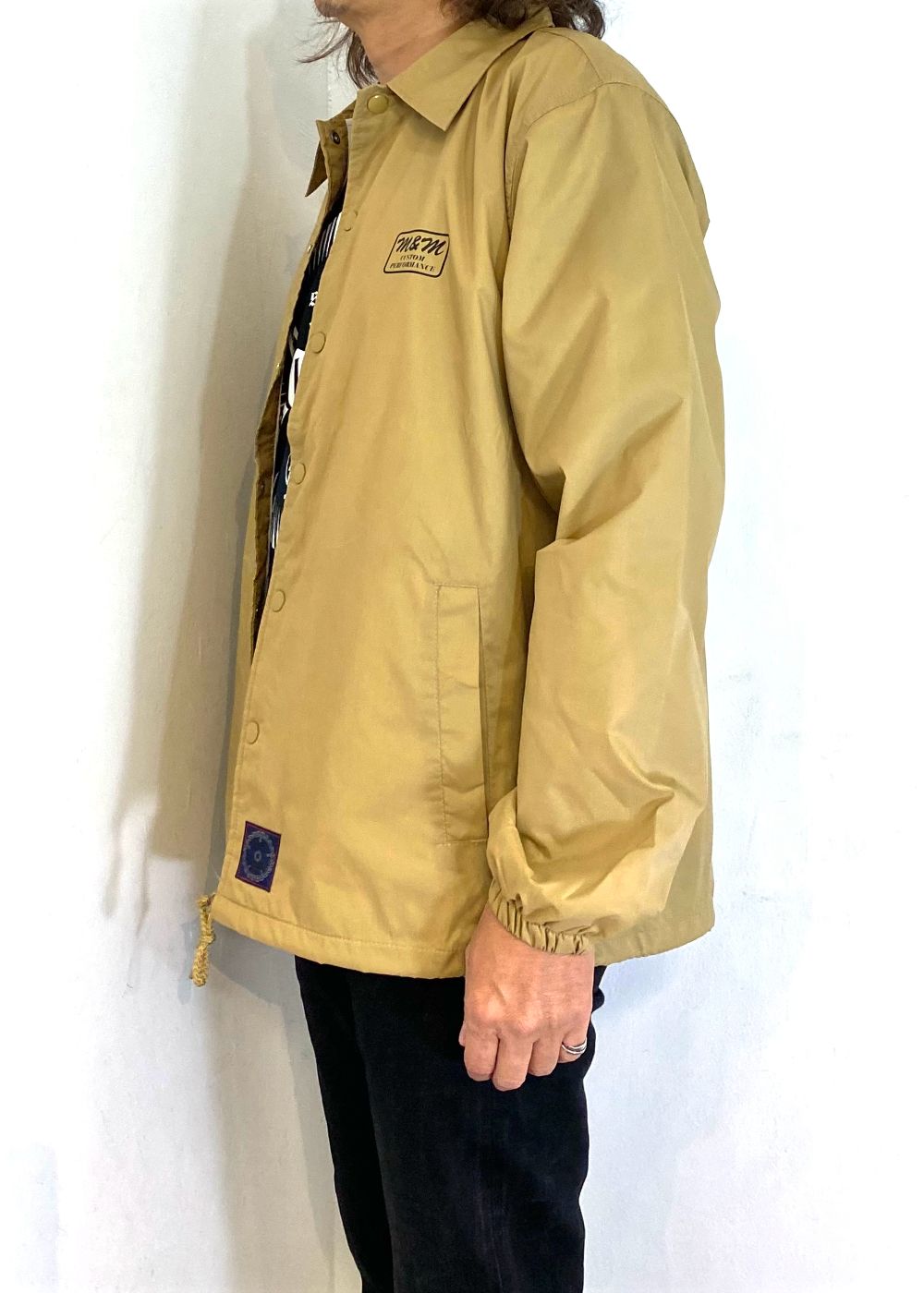 【ラスト1点】Coach Jacket (COYOTE) / プリント コーチジャケット