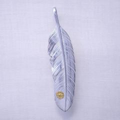Feather LL with Gold Point S (Left) (SILVER) / 24金Sポイント特大フェザートップ (左向き)