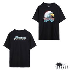 T-SHIRT EAGLE (×MASSES) (BLACK) / マシス コラボレーション Tシャツ