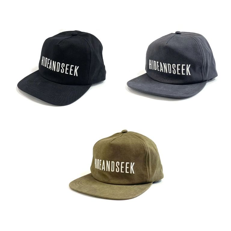 HIDE AND SEEK 新作販売告知 / 一つは持っておきたいシンプルなロゴキャップ。