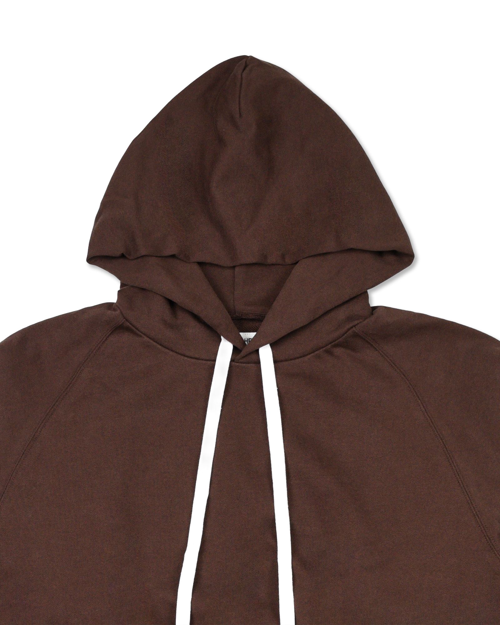 TM LOGO HOODIE (BROWN) / ロゴ プリント スウェット パーカー
