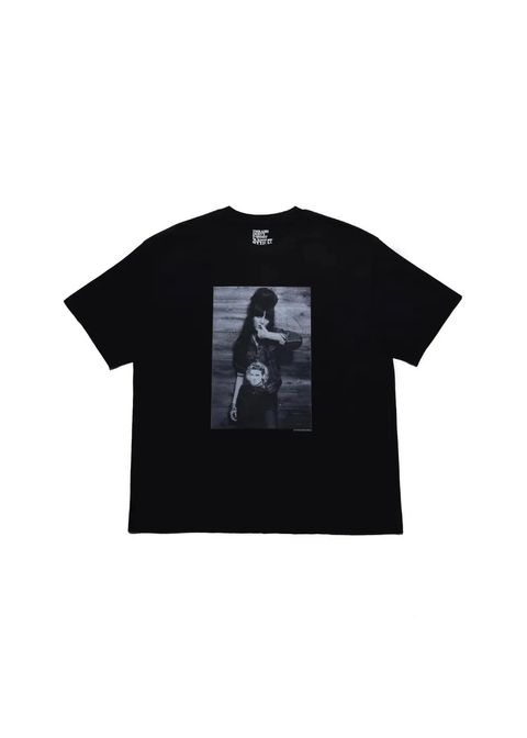 Stie-lo × Irina.L “Presley" T-SH (BLACK) / ×スティーロ×イリーナ・ラザレアヌ コラボ フォト Tシャツ