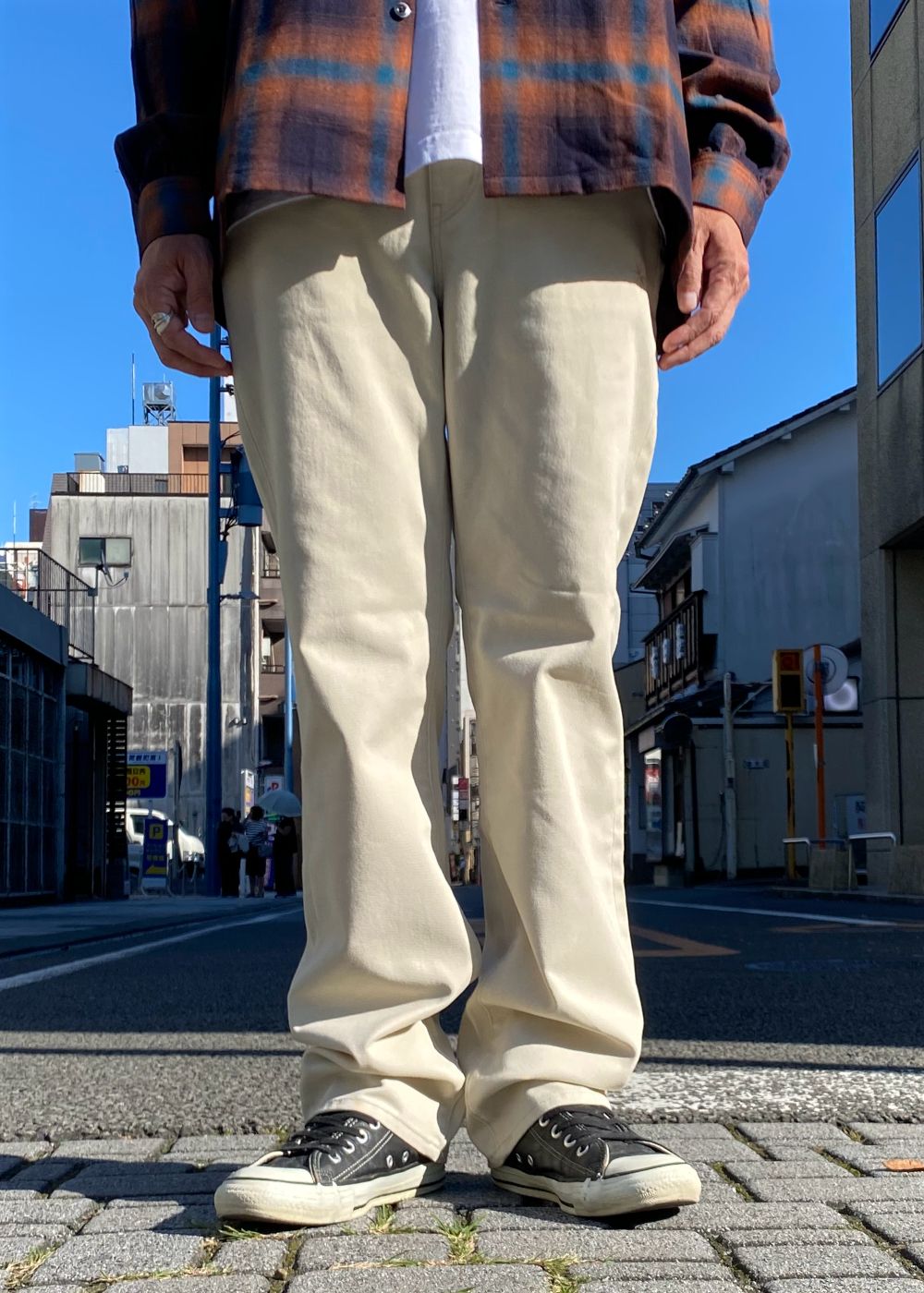 【Dickies×GDC】5 Pocket Pants (OFF WHITE) / ディッキーズ コラボ パンツ