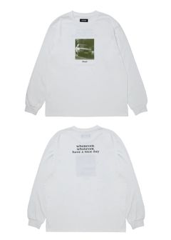 R9 PHOTO LS TEE (WHITE) /  オリジナル フォトプリント Tシャツ