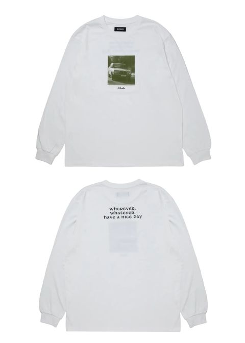 R9 PHOTO LS TEE (WHITE) /  オリジナル フォトプリント Tシャツ