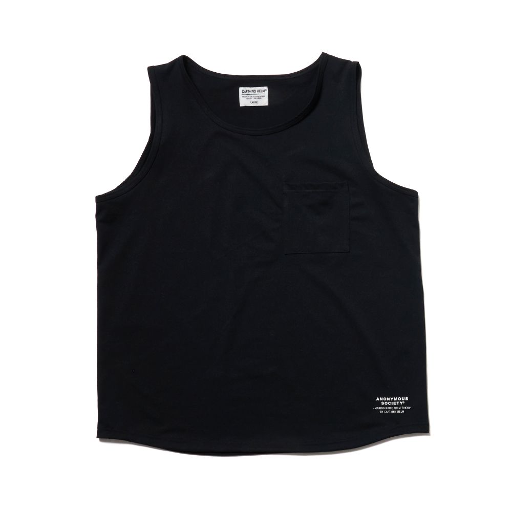 CAPTAINS HELM - PRIMEFLEX® POCKET TANK-TOP (BLACK) / プライム