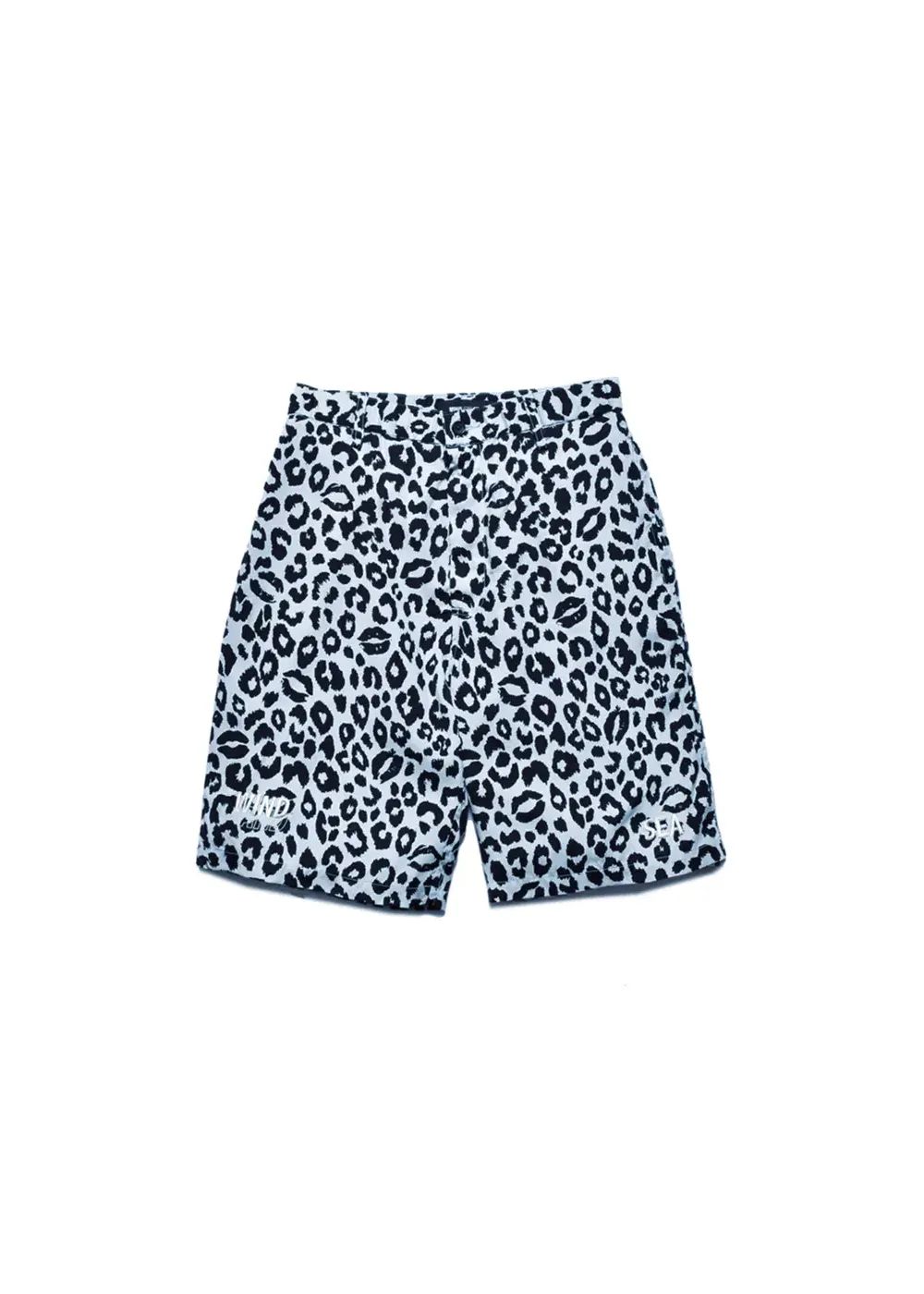 ×WDS Lips Leopard Print Easy Shorts (LGR) / ウィンダンシー コラボ レオパードリップ ショーツ