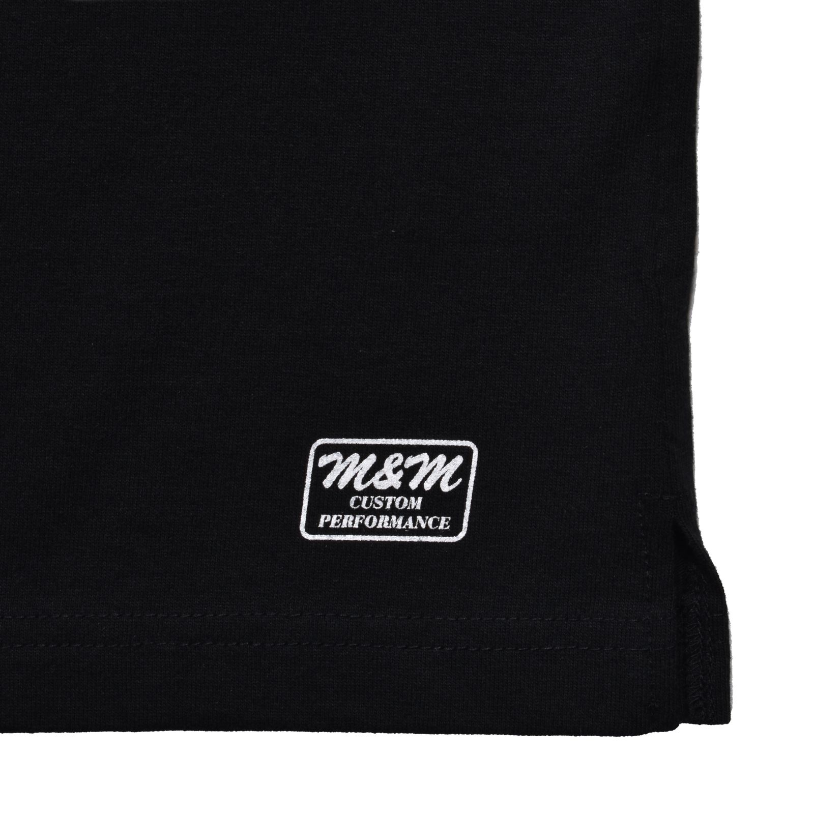 M&M CUSTOM PERFORMANCE × MINEDENIM Star Embroidery Pocket Tee (BLACK) / × M&M カスタムパフォーマンス  コラボ Tシャツ
