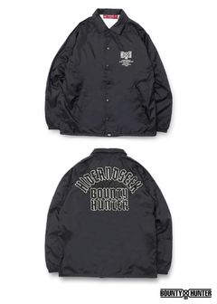 HS×BH TEAM JACKET (BLACK) / バウンティーハンター コラボ コーチジャケット