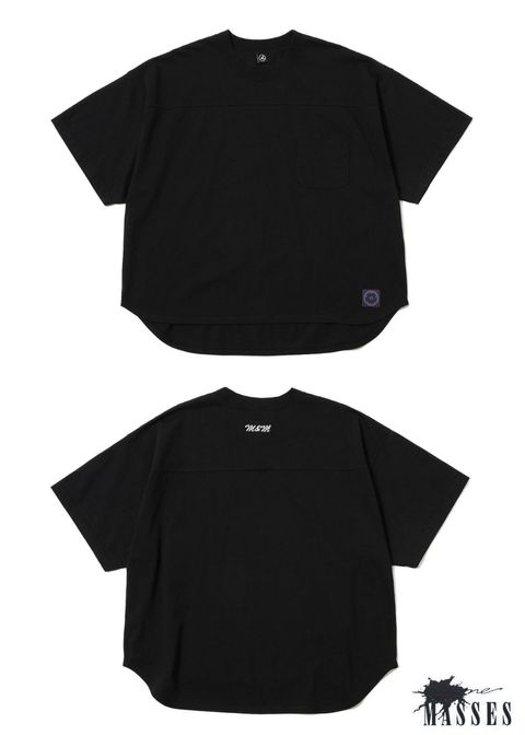 ×MASSES FT SHIRT (BLACK) / マシス コラボレーション フットボール Tシャツ