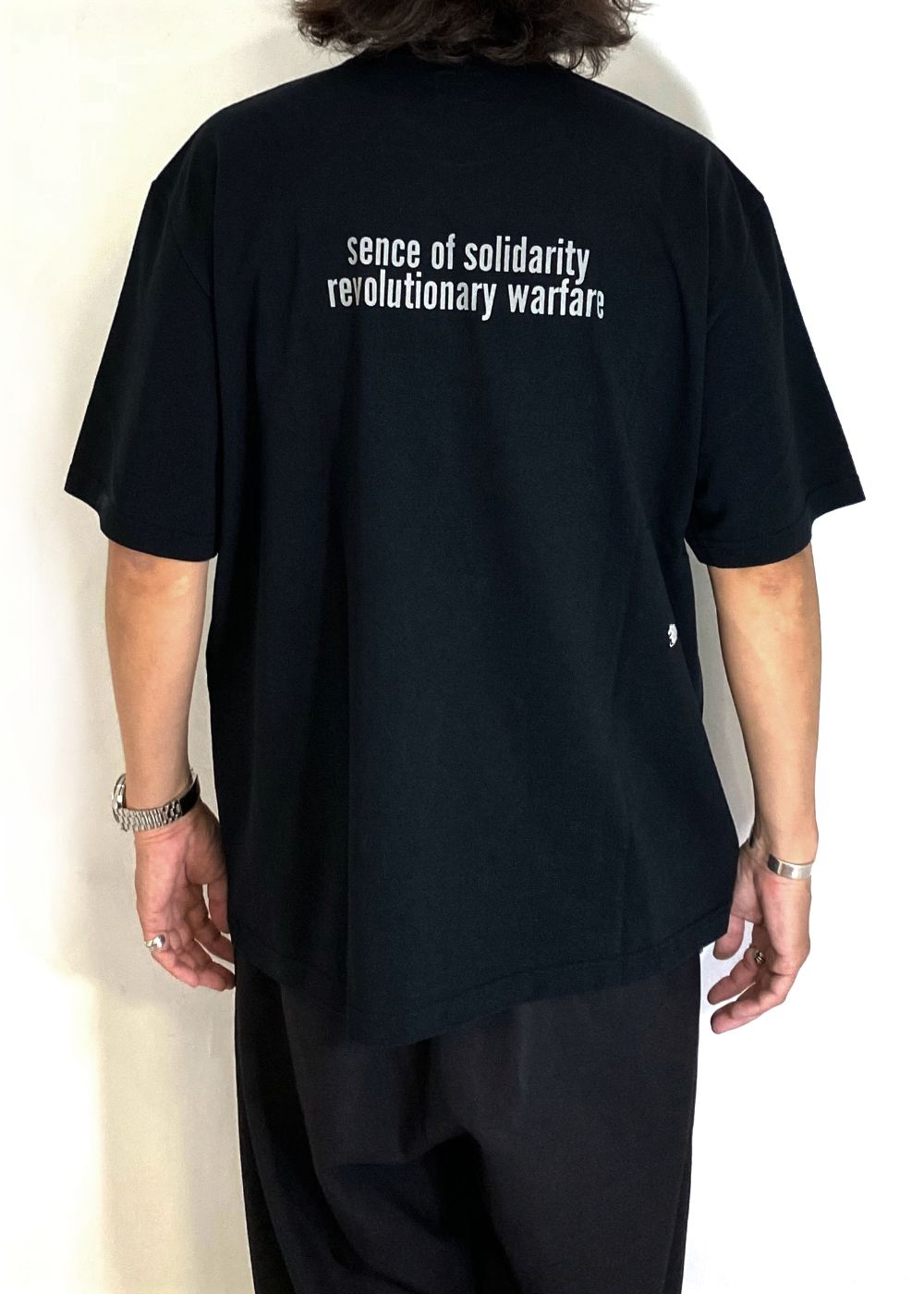 RATS - CIRCLE POCKET TEE BACK PRINT (BLACK) / サークルロゴ