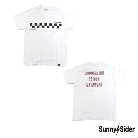 ×SUNNY C SIDER CHECKER LOGO S/S TEE (WHITE) / サニーシーサイダー コラボチェッカーロゴT