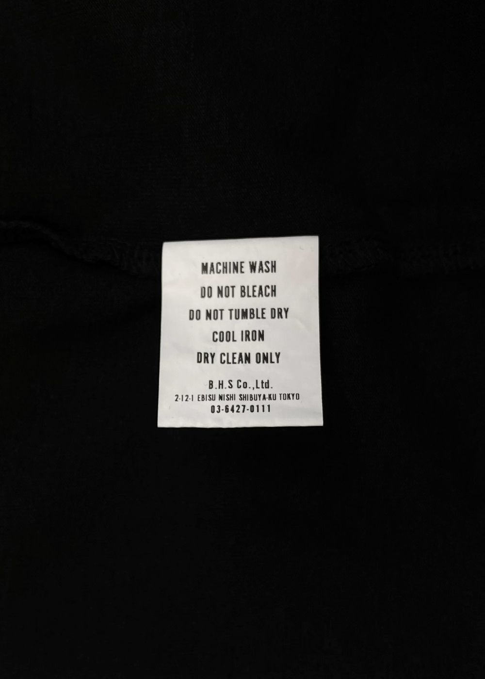 【ラスト1点】CIRCLE POCKET L/S TEE (BLACK) / サークル ポケット ロング Tシャツ