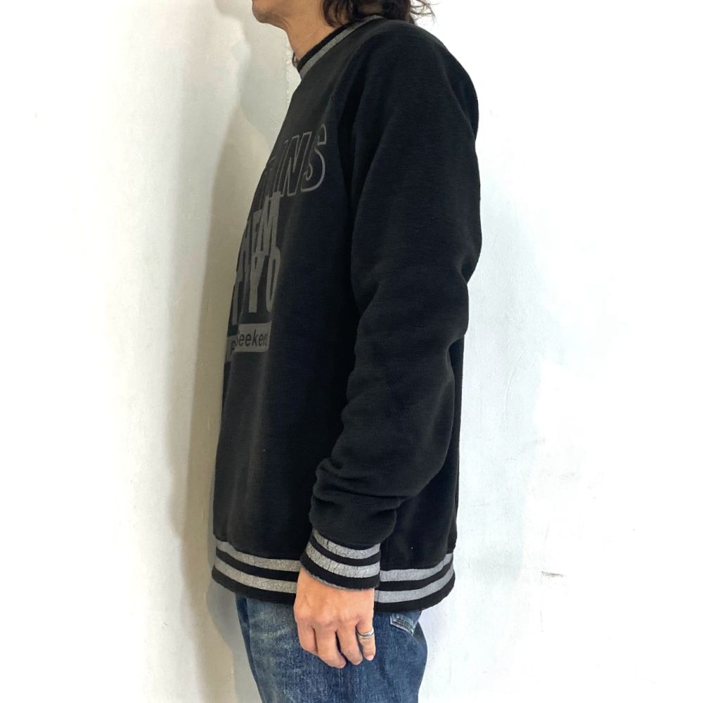 CAPTAINS HELM - 【ラスト1点】P-LINE FLEECE CREW (BLACK) / プリント