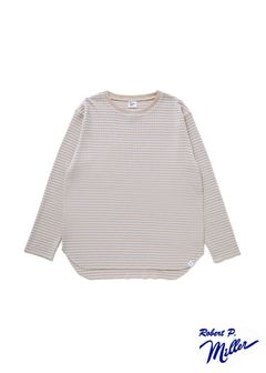 【ラスト1点】Miller Ex.THERMAL T "KILMER" (BEIGE) / ×ミラー コラボ ボーダー サーマル