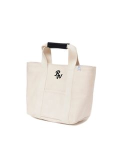 CANVAS TOTE BAG SMALL (WHITE) / 定番キャンバストートバッグ (スモール)