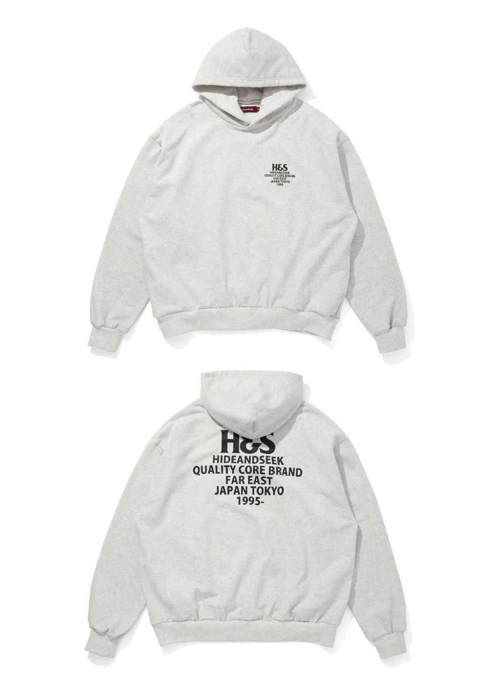 H&S Hooded Sweat Shirt (LIGHT GRAY) / オリジナル セットアップスウェット パーカー / セットアップ可能